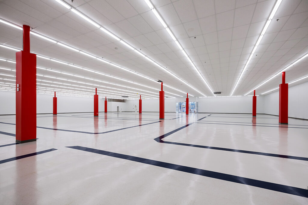 Architectural photograph of the interior design of a Volleyball Complex at the A5 Sportsplex in Roswell, Georgia by Atlanta Architectural photographer Karen Images