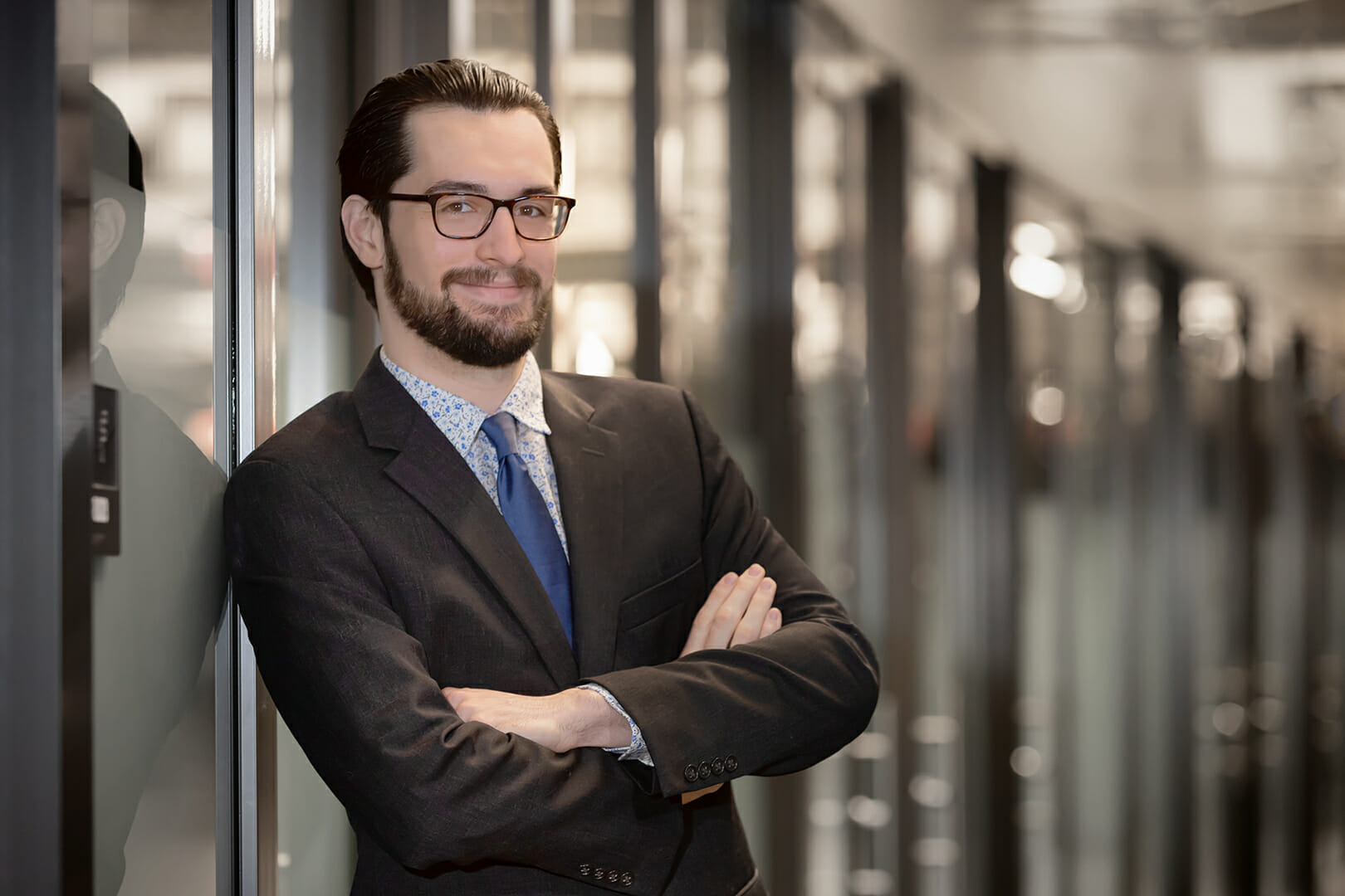 headshot of a client photographed on location at atlanta tech village by corporate headshot photographer karen images