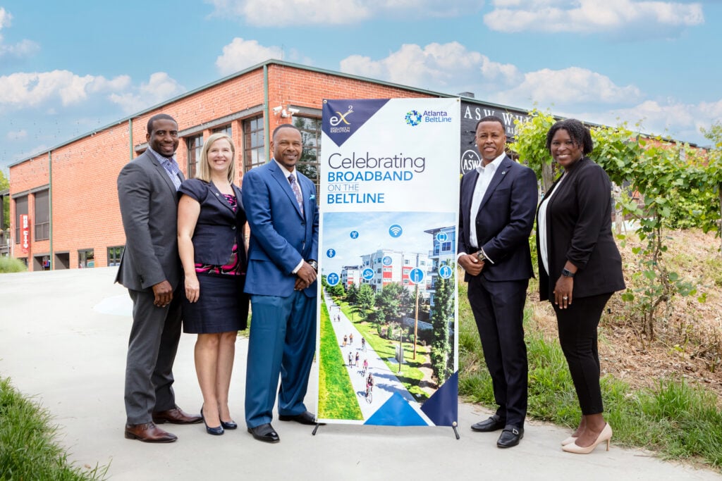 An image of executives at an event on the Atlanta Beltline photographed by Atlanta Corporate Event Photographer Karen Images