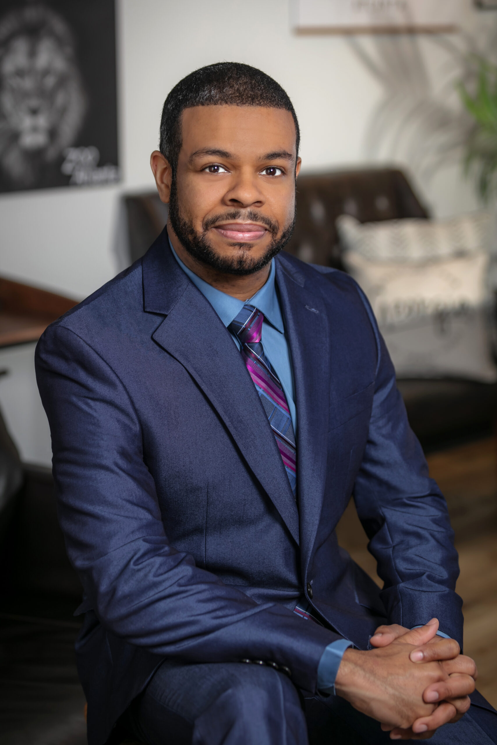 a corporate headshot of a client photographed on location in buckhead by corporate headshot photographer karen images