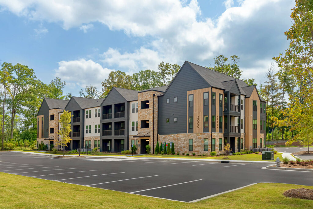 ecterior of an apartment building at oslo by architectural photographer karen images