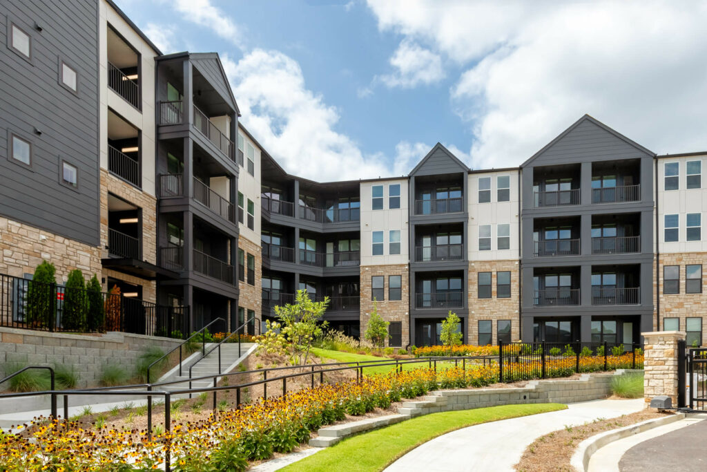 landscaping around amenities at oslo by architectural photographer karen images