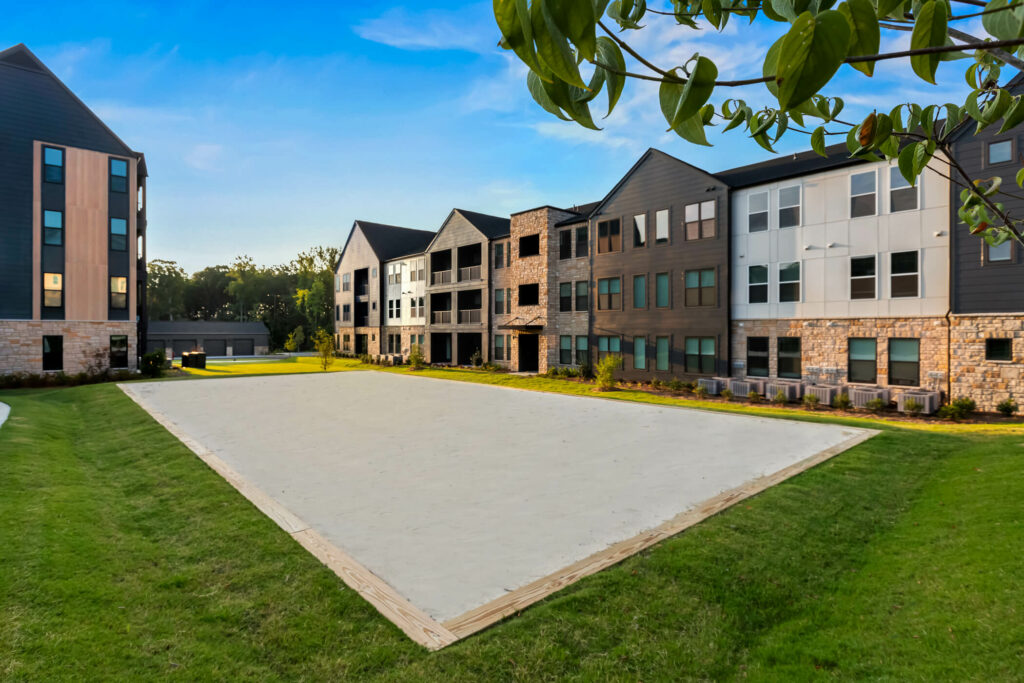a basketball court at oslo by architectural photographer karen images
