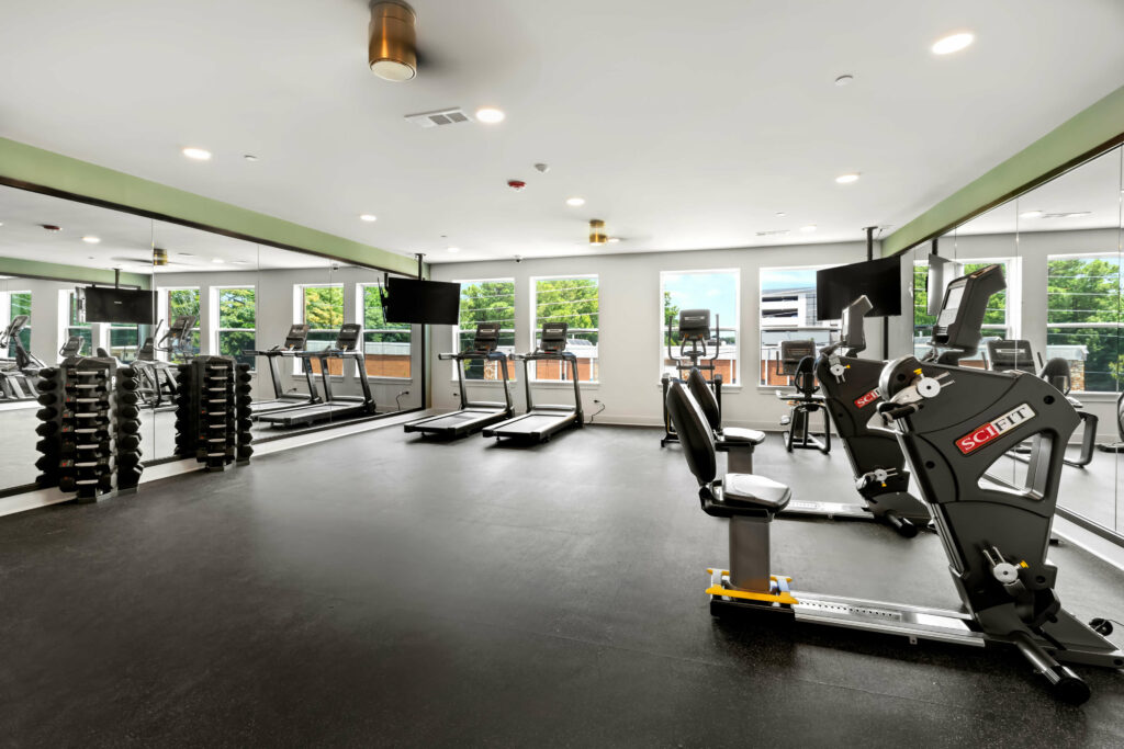 exercise room at veranda at assembly photographed by architectural photographer karen images