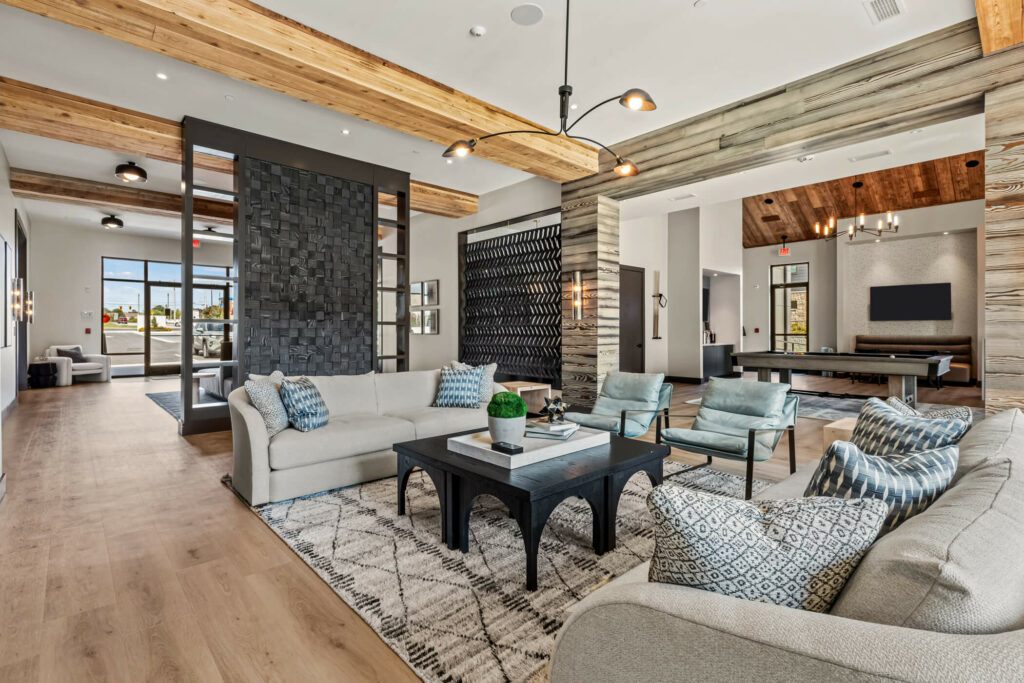 a lobby area at oslo by architectural photographer karen images