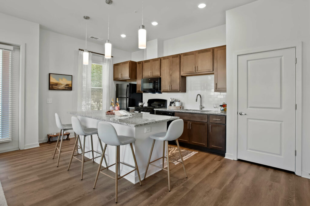 a breakfast bar at the veranda at assembly photographed by architectural photographer karen images