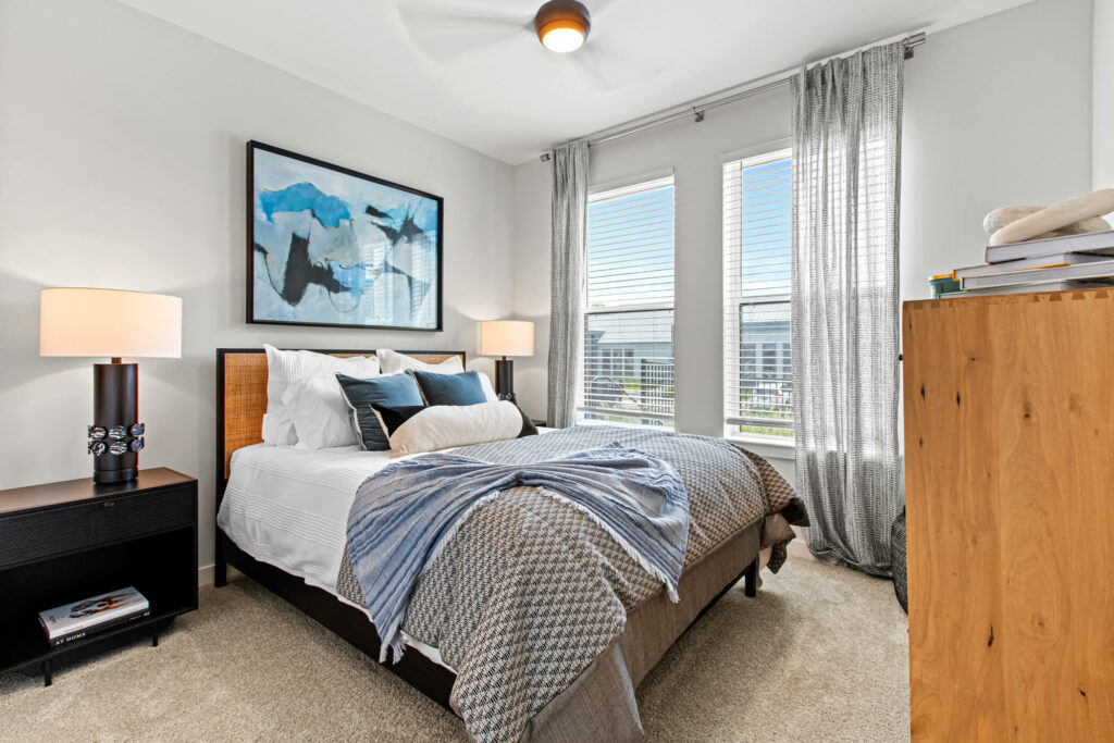 a bedroom at oslo by architectural photographer karen images