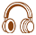 Headphones representing professional audio recording for wedding vows, toasts, and music